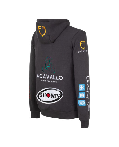 Felpa uomo con patches multilogo Felpa uomo con patches multilogo