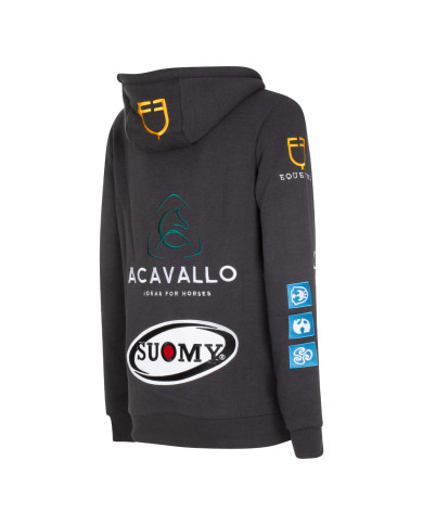 Felpa donna con patches multilogo Felpa donna con patches multilogo