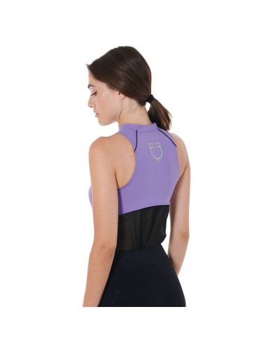 Polo donna slim fit da allenamento senza maniche Polo donna slim fit da allenamento senza maniche