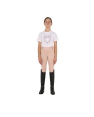 GIRL S PINK DIAMOND LOGO COTTON T-SHIRT