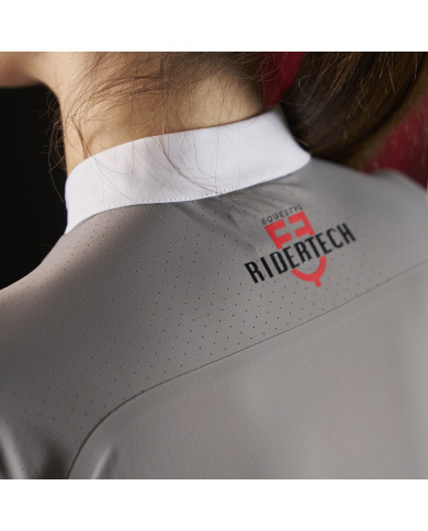 Polo concorso donna Equestro Ridertechnology manica lunga e zip Polo concorso donna Equestro Ridertechnology manica lunga e zip