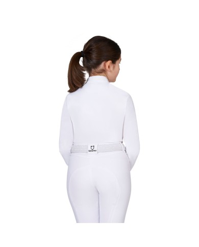 GIRL S BASIC COMPETITION POLO SHIRT LS ZIP