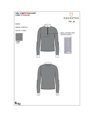 KIDS STONES TAPE COMPETITION POLO SHIRT LS ZIP