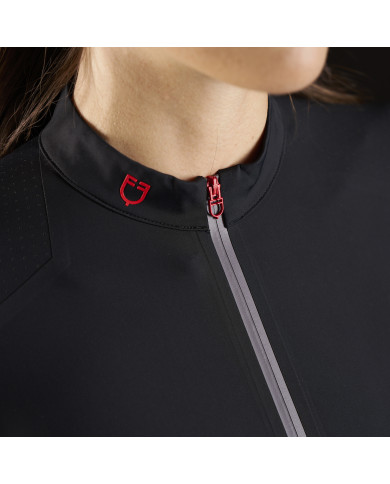 Polo training donna Equestro Ridertechnology manica lunga e zip Polo training donna Equestro Ridertechnology manica lunga e zip