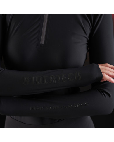 Polo training donna Equestro Ridertechnology manica lunga e zip Polo training donna Equestro Ridertechnology manica lunga e zip