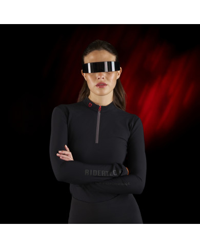 Polo training donna Equestro Ridertechnology manica lunga e zip Polo training donna Equestro Ridertechnology manica lunga e zip