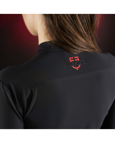 Polo training donna Equestro Ridertechnology manica lunga e zip Polo training donna Equestro Ridertechnology manica lunga e zip