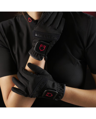 Polo training donna Equestro Ridertechnology manica corta e zip Polo training donna Equestro Ridertechnology manica corta e zip