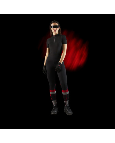 Polo training donna Equestro Ridertechnology manica corta e zip Polo training donna Equestro Ridertechnology manica corta e zip