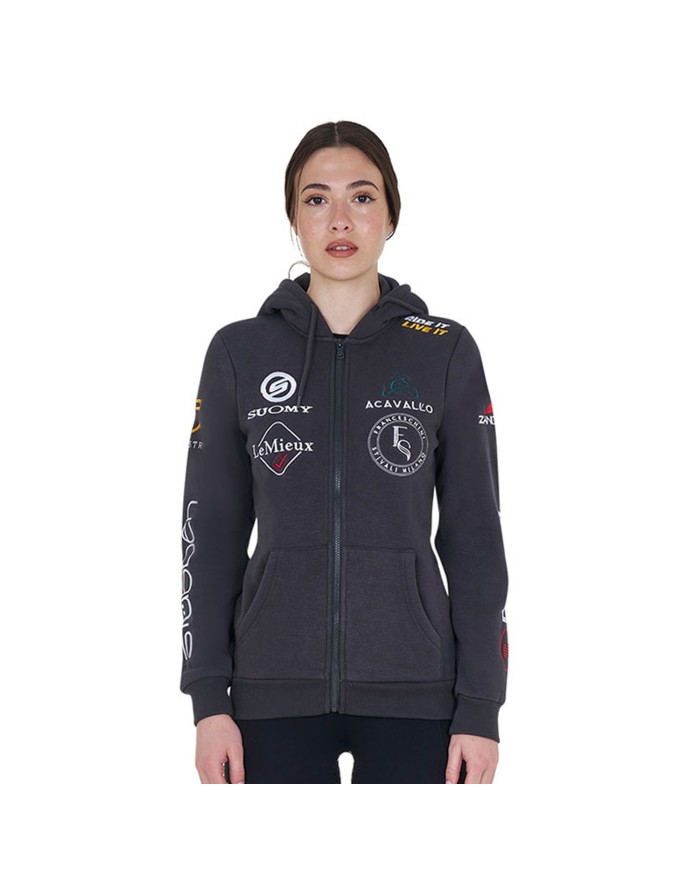 NEW STYLE WOMEN S MULTILOGO HOODIE
