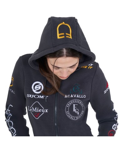 NEW STYLE WOMEN S MULTILOGO HOODIE