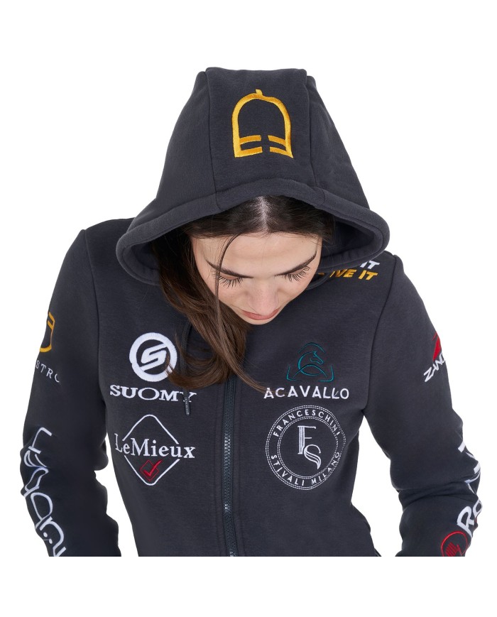 NEW STYLE WOMEN S MULTILOGO HOODIE
