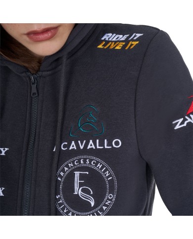 NEW STYLE WOMEN S MULTILOGO HOODIE