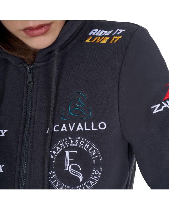 NEW STYLE WOMEN S MULTILOGO HOODIE