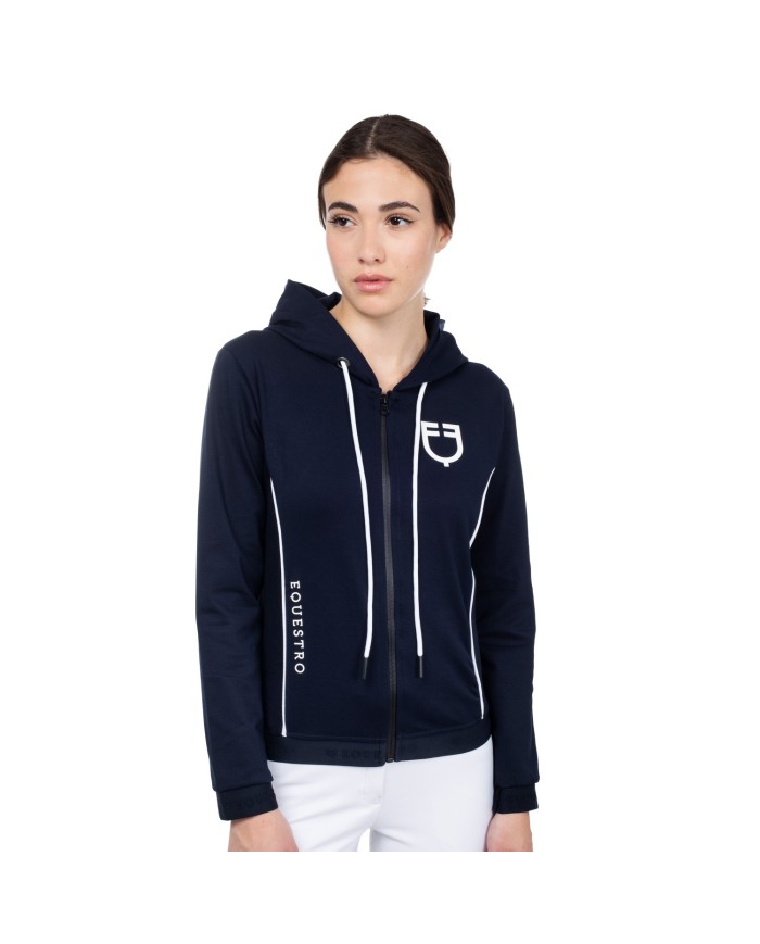 WOMAN INTERLOCK HOODIE FULL ZIP