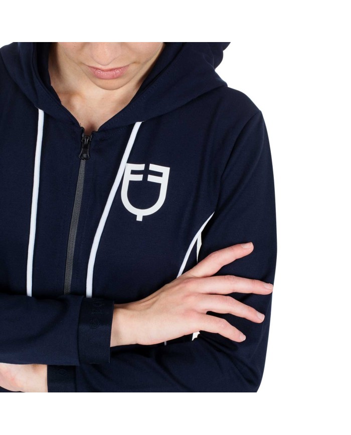 WOMAN INTERLOCK HOODIE FULL ZIP