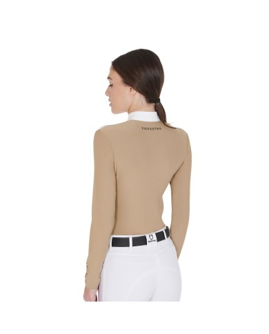 WOMAN COMPETITION LS ZIP SHIRT 1/2 MESH