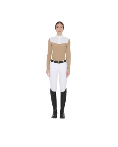 WOMAN COMPETITION LS ZIP SHIRT 1/2 MESH