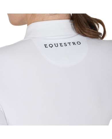 WOMEN S COMPETITION POLO SHIRT LS BUTTONS JERSEY