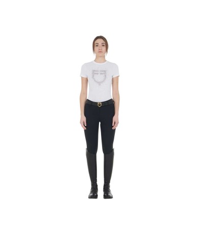 WOMEN S PINK DIAMOND LOGO COTTON T-SHIRT