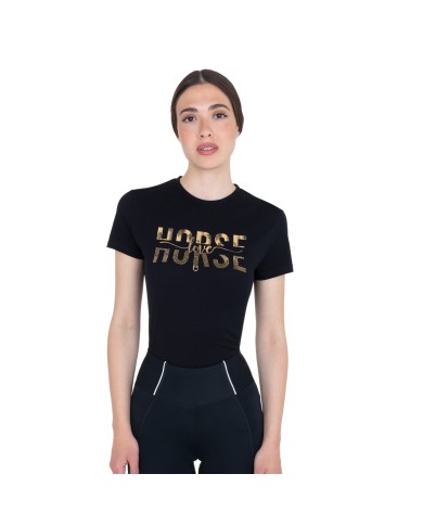 WOMEN S HORSE LOVE COTTON T-SHIRT
