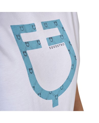 WOMEN S MONOGRAM FLOCKED LOGO COTTON T-SHIRT