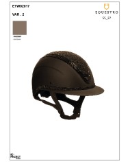 WOMEN APOCALIPSE HELMET WITH DIAMONDS AND MATTE SHELL