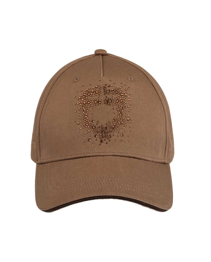 WOMAN BASEBALL CAP WITH RHINESTONE LOGO