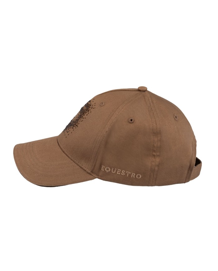 WOMAN BASEBALL CAP WITH RHINESTONE LOGO