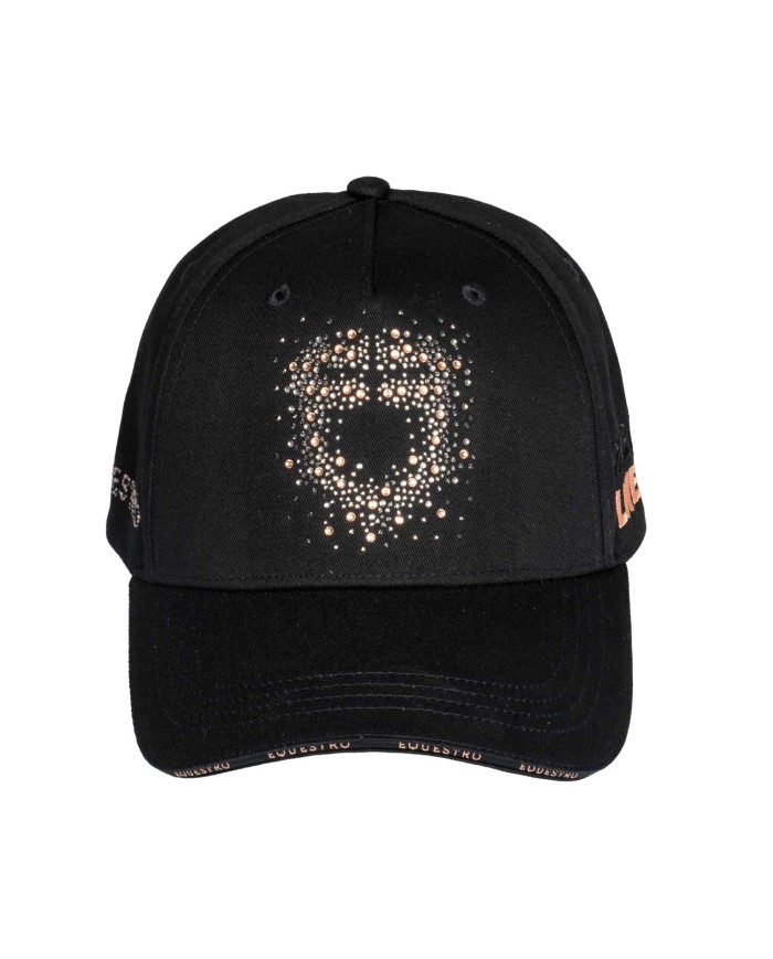 WOMAN BASEBALL CAP WITH RHINESTONE LOGO