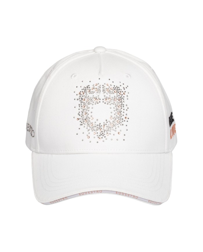 WOMAN BASEBALL CAP WITH RHINESTONE LOGO