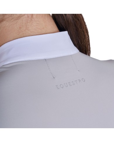 WOMEN S MICRO MESH POLO SHIRT LS ZIP