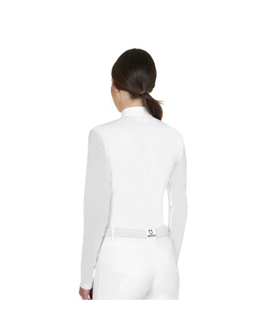 WOMEN S MICRO MESH POLO SHIRT LS ZIP