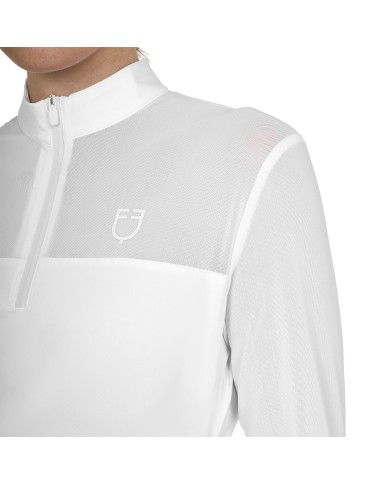 WOMEN S MICRO MESH POLO SHIRT LS ZIP