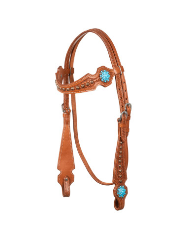 BRIGLIA WESTERN CON PIETRE BLU BRIGLIA WESTERN CON PIETRE BLU