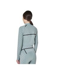 WOMEN S MONOGRAM TRAINING POLO LS ZIP
