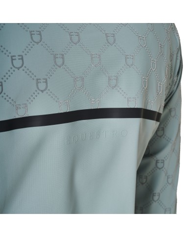 WOMEN S MONOGRAM TRAINING POLO LS ZIP