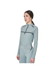 WOMEN S MONOGRAM TRAINING POLO LS ZIP