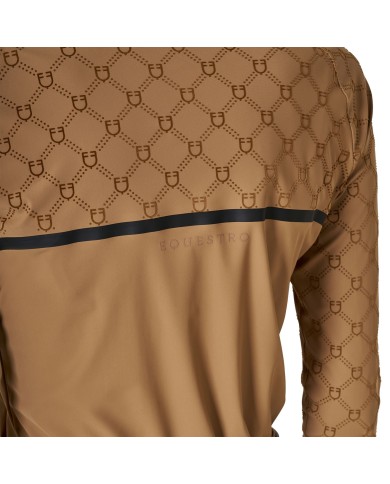 WOMEN S MONOGRAM TRAINING POLO LS ZIP