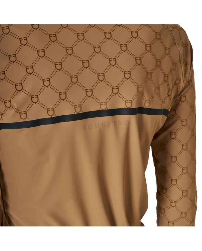 WOMEN S MONOGRAM TRAINING POLO LS ZIP