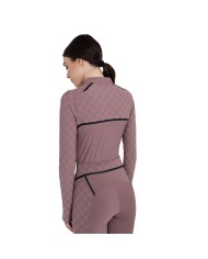 WOMEN S MONOGRAM TRAINING POLO LS ZIP