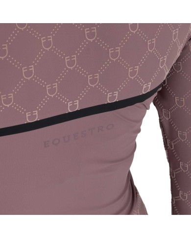 WOMEN S MONOGRAM TRAINING POLO LS ZIP