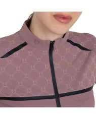 WOMEN S MONOGRAM TRAINING POLO LS ZIP
