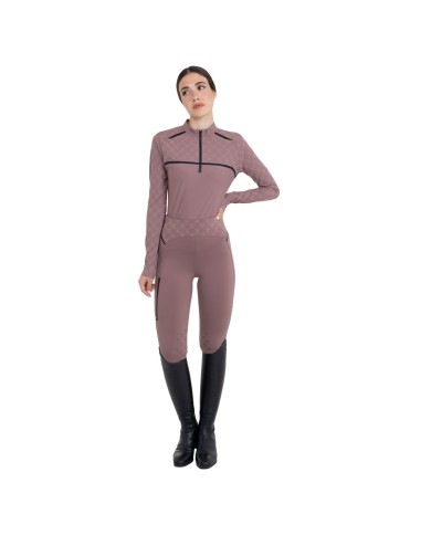 WOMEN S MONOGRAM TRAINING POLO LS ZIP