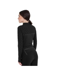 WOMEN S MONOGRAM TRAINING POLO LS ZIP
