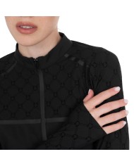 WOMEN S MONOGRAM TRAINING POLO LS ZIP