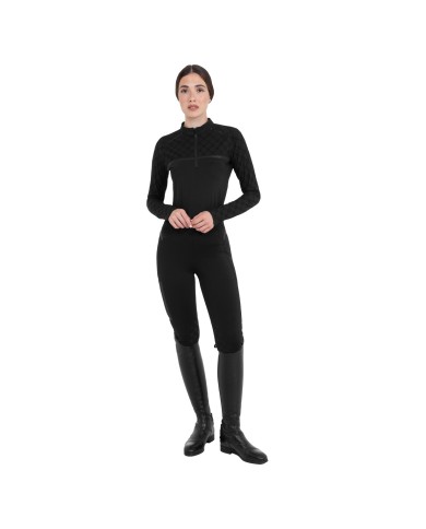 WOMEN S MONOGRAM TRAINING POLO LS ZIP