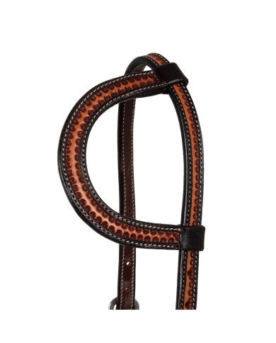 TESTIERA WESTERN UN ORECCHIO LAVORAZIONE SNAKE TESTIERA WESTERN UN ORECCHIO LAVORAZIONE SNAKE