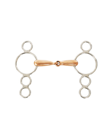 FILETTO PESSOA PONY 2 CHIAMATE INOX RAME 10.5cm FILETTO PESSOA PONY 2 CHIAMATE INOX RAME 10.5cm