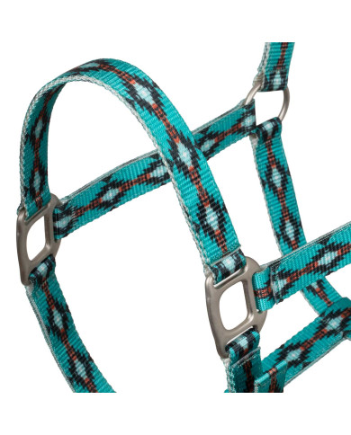 Cavezza in nylon con decorazioni navajo Cavezza in nylon con decorazioni navajo